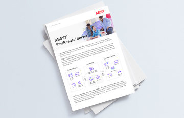 ABBYY FineReader Server Product Brochure